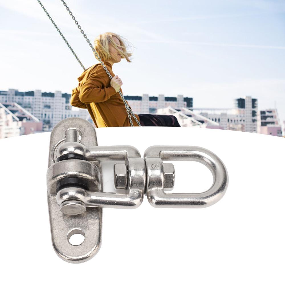 360 Degree Rotate Hammock Hanging Kit Stainless Steel Swing Hanging Hook  Yard Pool