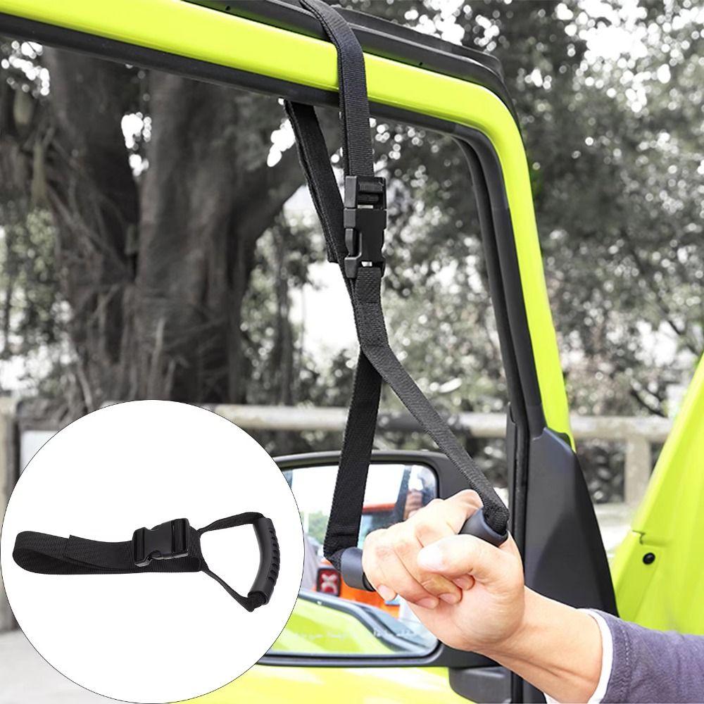 Adjustable Safety Support Handle Nylon Strap Vehicle Auxiliary Handle Ring  Elderly Assistance