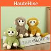 Adorable Small Plush Monkey Toy Soft Golden Snub-nosed Monkey Stuffed Animal Keychain Monkey Decoration For Kids Gift