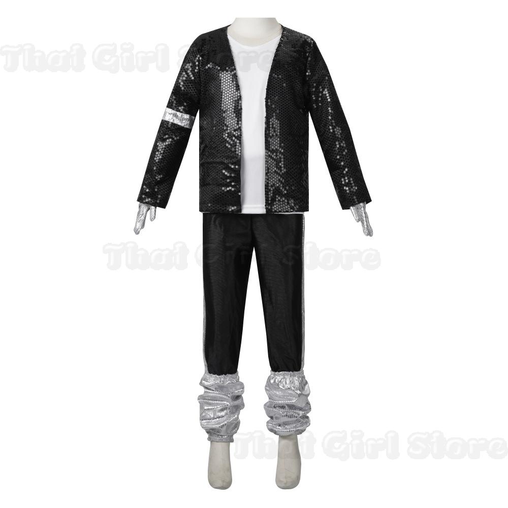 Halloween Coplay Outfit for Show Performance Party Michael Jackson Celebrity Birthday Carnival Billie Jean Pop Star MJ Costume