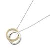 Used W-ring. Necklace K18 (Yellow Gold) Gold Silver Used