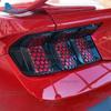 ABS Grid Smoked Black Rear Taillight Tail Lamp Protect Cover For Ford Mustang S650 Dark Horse GT Ecoboost 2024 2025 2026 2027