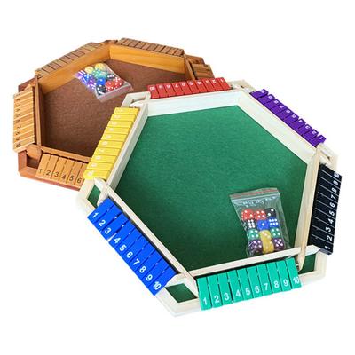 1-6 Players Kids Adults Family Fun Educational Math Number Strategy Wooden Desktop Game Birthday Gift