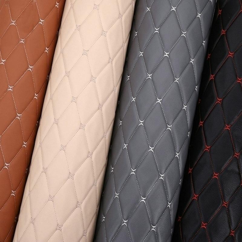 1Piece Leather Fabric PVC Leather DIY Material For Bags Car Foot Pad Automotive Interior Home Decoration Size 1X1.55M