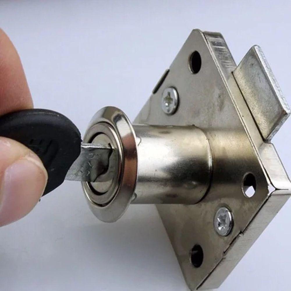Home Improvement Durable Nickelage Cabinet Locks Drawer Lock Wardrobe Locks Furniture Accessories