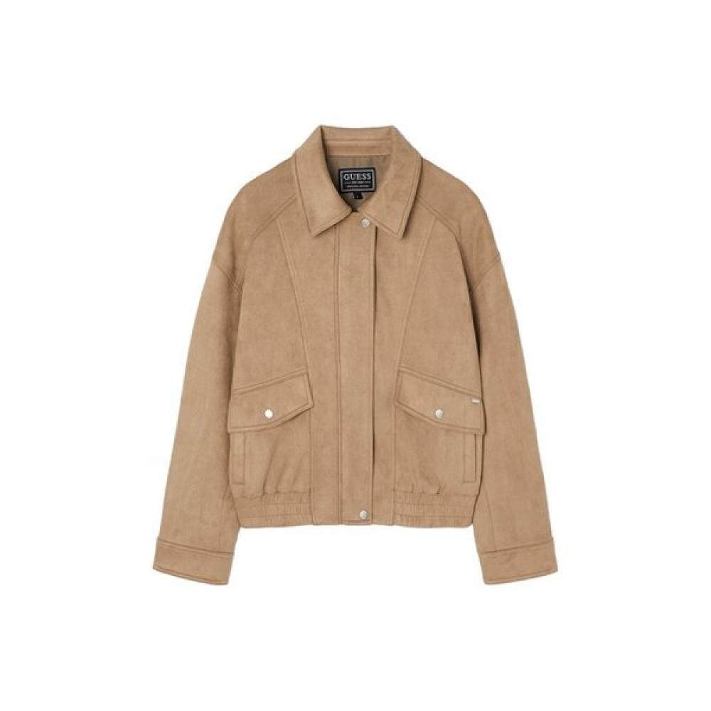 

Guess Women Faux Suede Bomber Yq1w7851 Beige (BEG)/FF (free size)