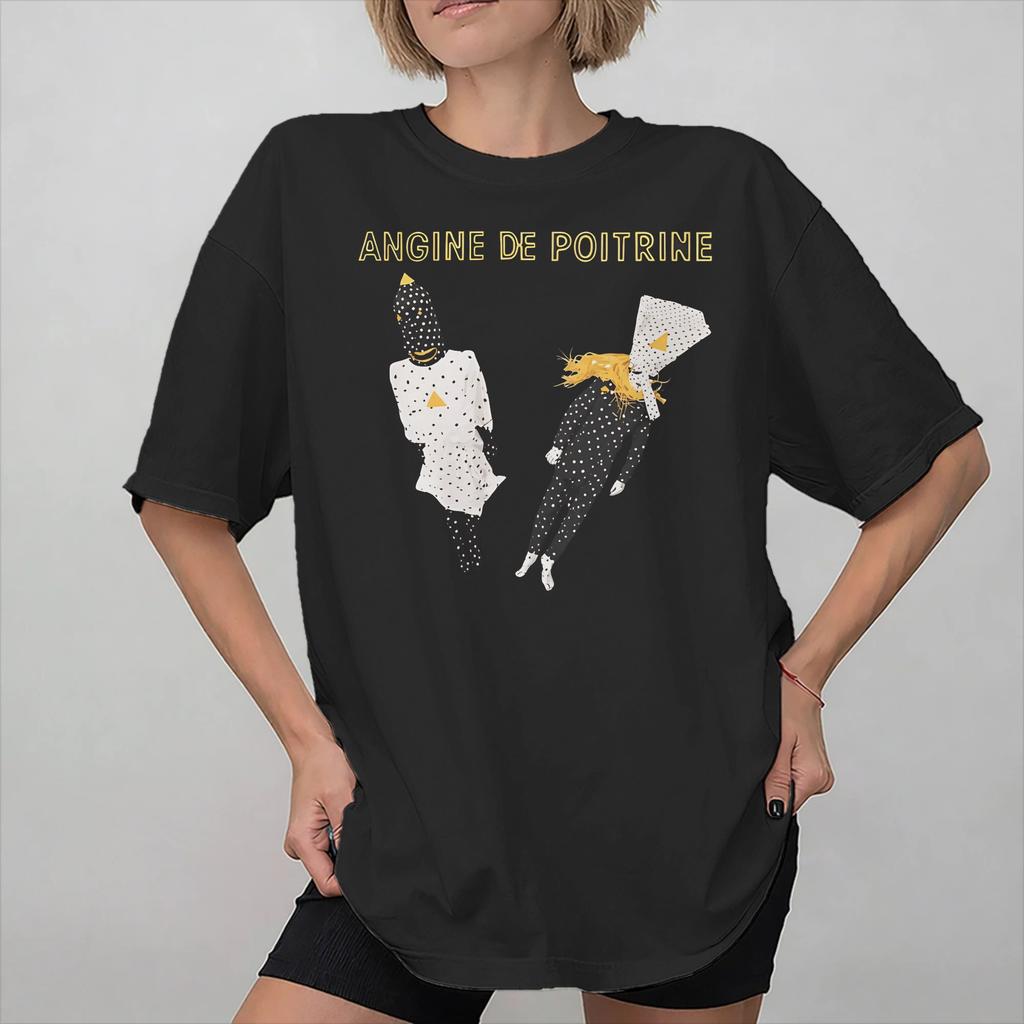 Angina Pectoris Band Merch Unisex Damen T-Shirts Reines Baumwoll-T-Shirt Grafik-T-Shirt Kleidung