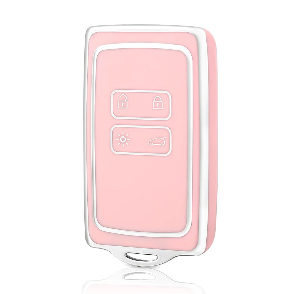 Car Key Case Cover For Renault Koleos Kadjar Captur Megane Talisman Espace ClioTPU Car Key Case Cover Fob Keychain 4 Buttons
