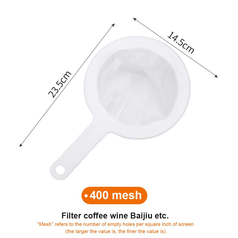 Funnel Filter Mesh Reusable Ultra Fine Mesh Strainer Bags With Handle