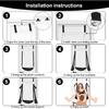BDSM Door Sex Toys Sex Swing Bondage Slave Leather Soft Plush Sex Slings with Adjustable Straps, Hanging Door Handcuffs Leg Restraints Spreader Adult