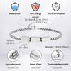 Personalisierte Namens-ID-Armbänder für Männer Jungen, Nie verblassende Edelstahl-Kette Armband, Jubiläum Valentinstag Geburtstagsgeschenke
