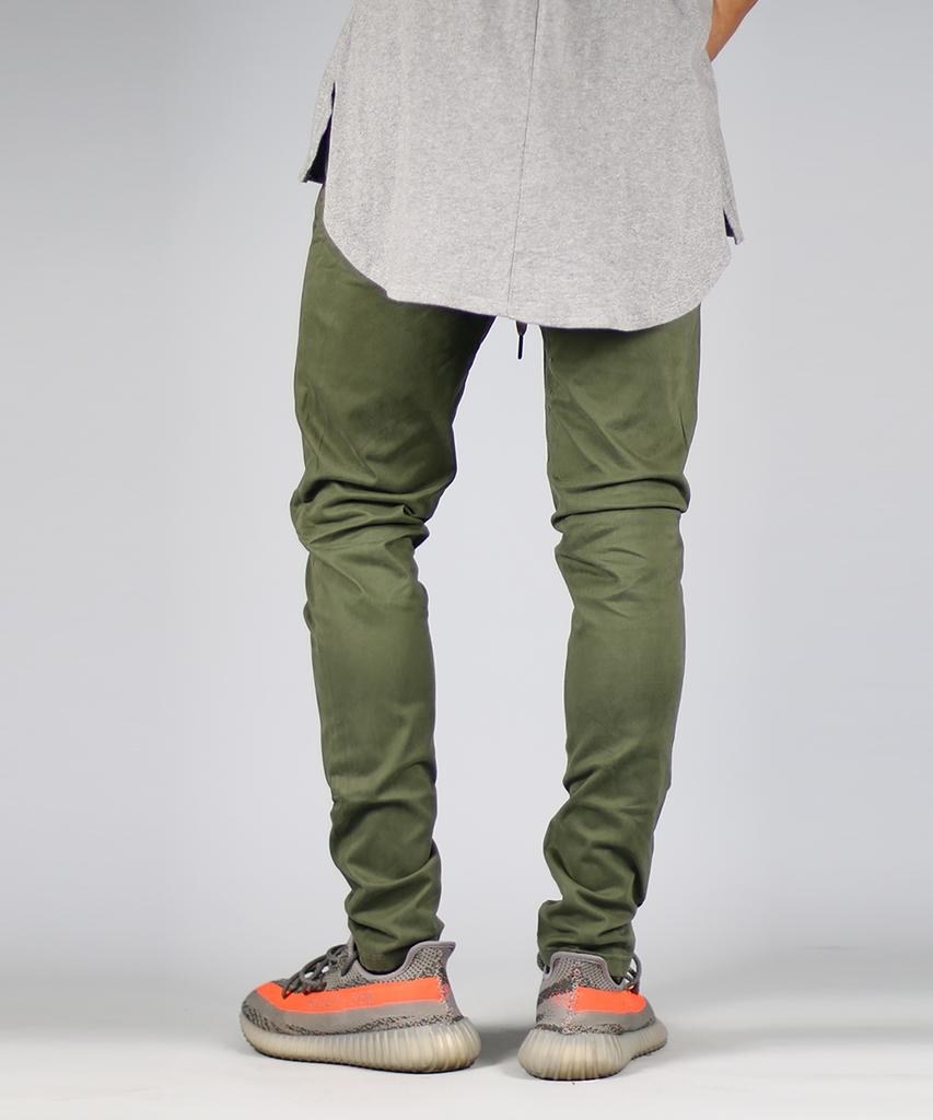 Haipeodenim Olive Drop Crotch Pants