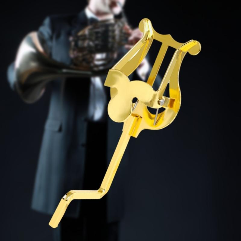 Horn Marchings Lyre Music Sheet Clip Holder Replacement Metal Music Sheet Clip Horn Marchings Lyre Clamp On Stand