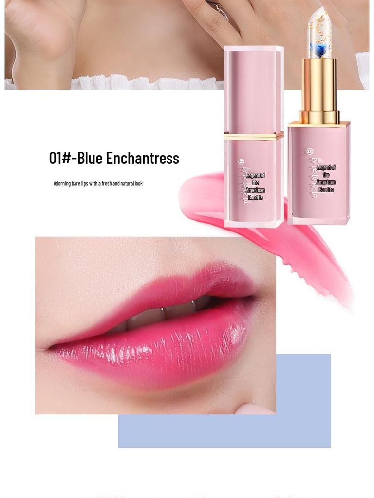 Meikou Legend Red Cherry Color-Changing Moisturizing Lipstick - Non-Fading Carrot Lip Shade.