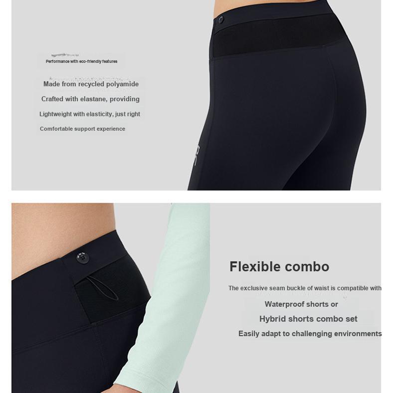 On Lg Run Tights Womens Training Series Comfortable Breathable Warm Nine-Point Sports Pants Women bottoms Black 287.00252