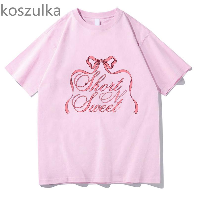 Sabrina Carpenter Short n' Sweet Album Tour Tshirt Crewneck Short Sleeve Tees Women Men Streetwear Fashion Fans kpop Clothes