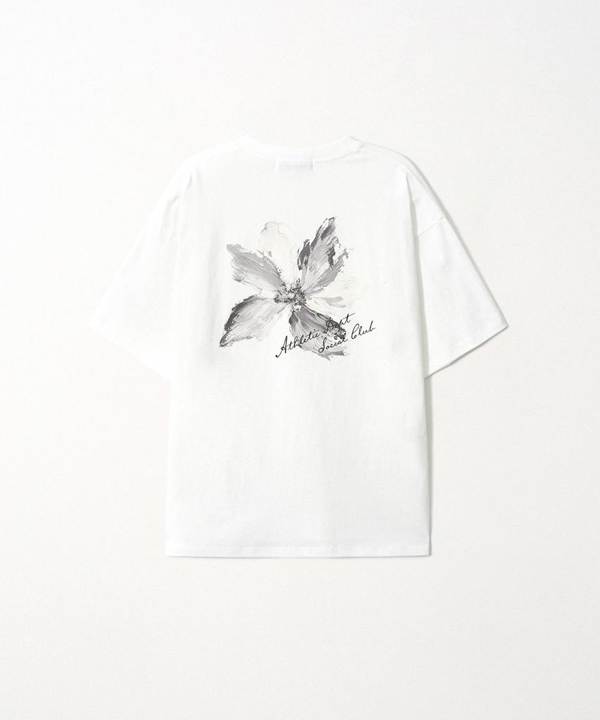 EZIO Flower Brush T-Shirt_White