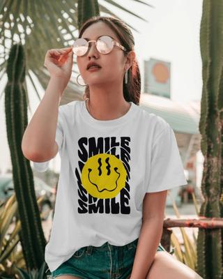 Smiley T-Shirt, Lustiges Emoji-Gesicht Shirt, Glücklich sein Geschenk, Unisex Erwachsenen Kinder Tee Top