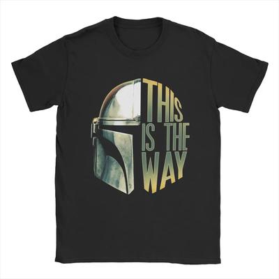 T-shirt pour homme This Is The Way Vintage T-shirts en pur coton T-shirt à manches courtes Col rond Hauts Fête
