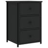VidaXL Table de chevet noir 40x36x60 cm bois d’ingénierie 825993