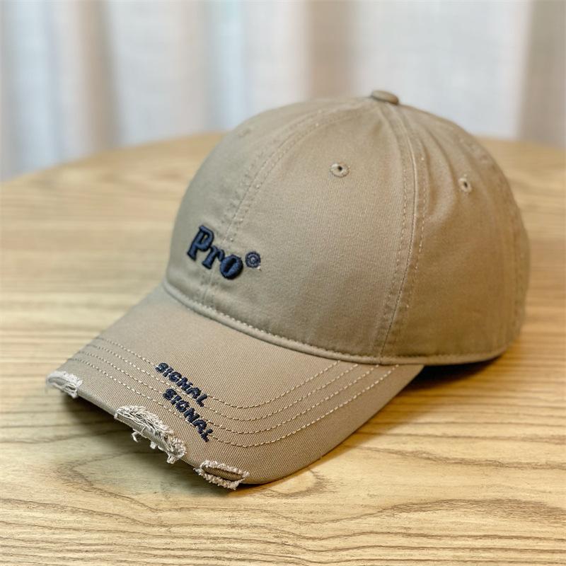 New Style Korean Version of Baseball Cap for Women Small Hard Top Showing Face Stylish Peaked Cap with Big Face and Wide Brim