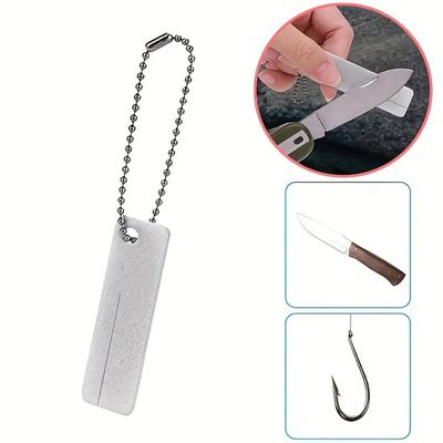 1pc Mini Portable Diamond Coated Sharpening Stone