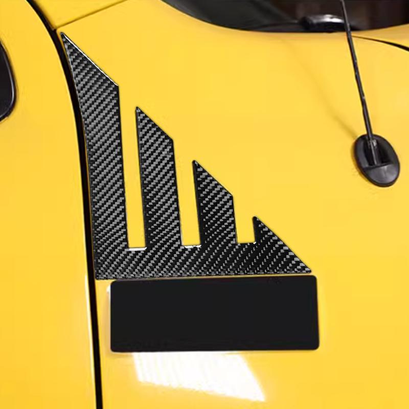 Carbon Fiber Car Accessories Front Fender Panel Modified Exterior Trim Cover Soft Sticker For Toyota Tundra Sequoia 2007-2013