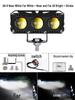 Super Bright LED Motorcycle Spotlights: High/Low Beam, Yellow & White, for Electric Vehicles & Tricycles