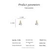 Korean Design S925 Silver Heart Earrings for Women - Stylish Micro-Inlaid Studs