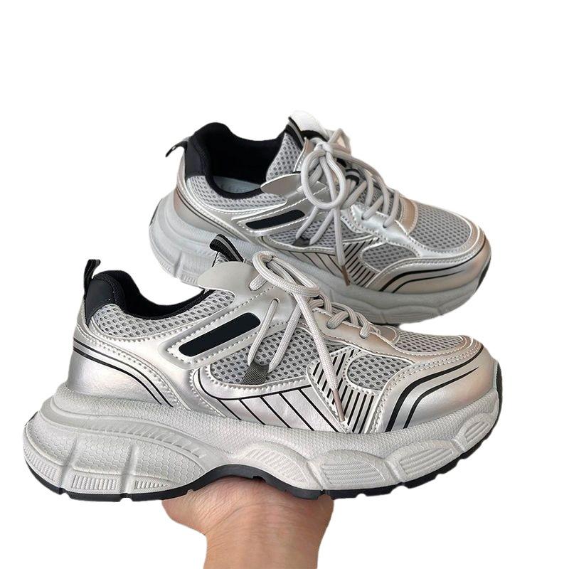 Preferred purple dad shoes women's 2025 new winter casual shoes popular thick-soled versatile sports shoes women's shoes