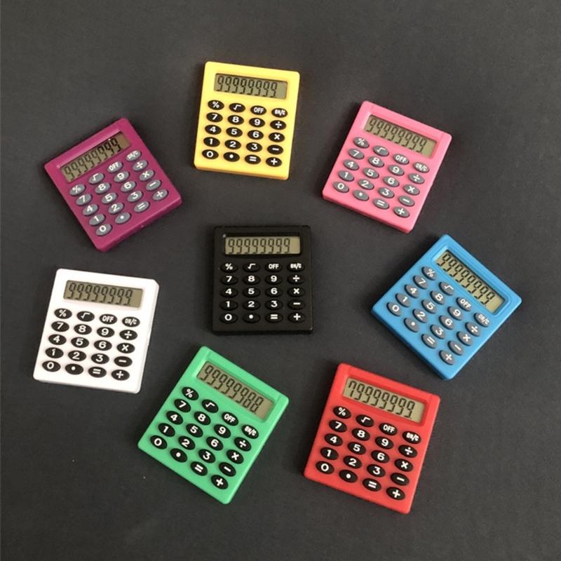 Boutique Stationery Student Calculator 8 Digits Display Basic Math Functions ABS Lightweight Design