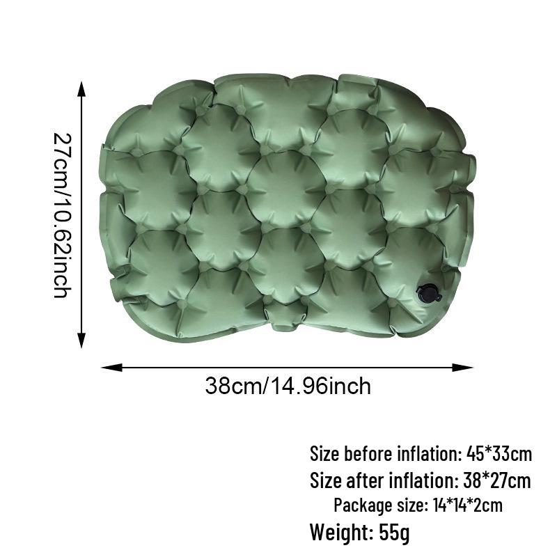 Легкая складная сидушка для кемпинга - Надувная, влагозащитная, износостойкая, дизайн  яичная корзина  для длительного сидения