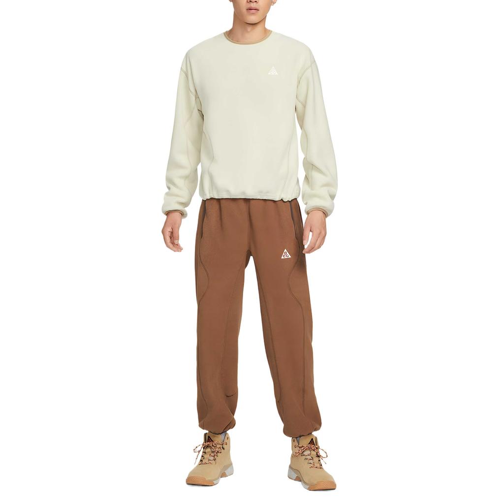 Nike Sportswear Club Fleece Men's Crew Neck Sweatshirt Cream Yellow HV1118-229