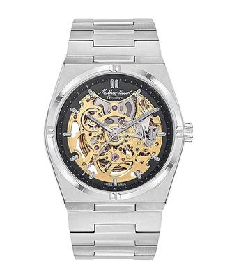 Zeus Skeleton Stainless Steel Black Dial Automatic H118CFAN Men's Watch