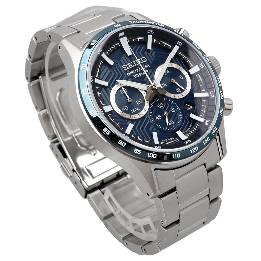 SEIKO ESSENTAILS Chronograph Quartz Watch SSB445P1, Men's (Overseas Model) [ d]