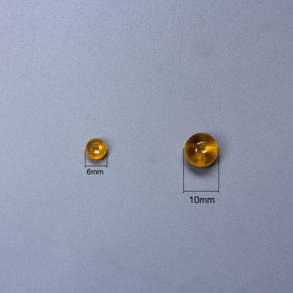 Perlen Mode Rund für Schmuckherstellung Armband Halskette 20/30 Stück Handarbeit Perlenzubehör Naturstein 6/10mm DIY Citrine Handgefertigt