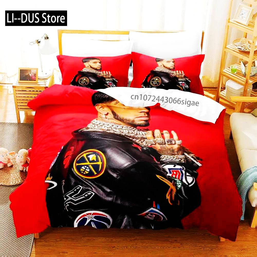 Anuel Aa Real Hasta La Boys Bedroom Duvet Cover Set Single Double Full Queen King Size 2024 Duvet Cover Bed Set