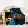 Neymar's Yellow Green Gesture Blanket Soft & Cozy Suitable for Seaside Office Chair for All Occasions Modern Gift for Travel Home Birthdays