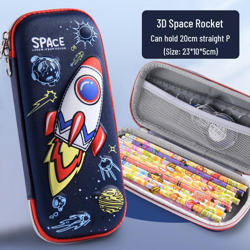 3D Multifunctional EVA Pencil Case - Large Capacity for Students
