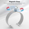 Silver Metal Strap for Apple Watch Series 10 Ultra 9 8 7 SE 6 5 4 3 2 1 46mm 49mm 45mm 44mm 42mm Magnetic Closure Milanese Watch Band