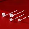 Sterling Silver Ruyi Knot Tassel Stud Earrings - 2026 Light Luxury Fashion for Women