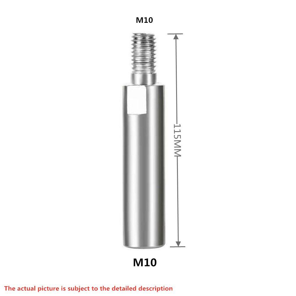 Steel Thread Adapter Extension Rod M10 M14 Power Tool Angle Grinder Bit Extension Shaft 65/80/95/115mm