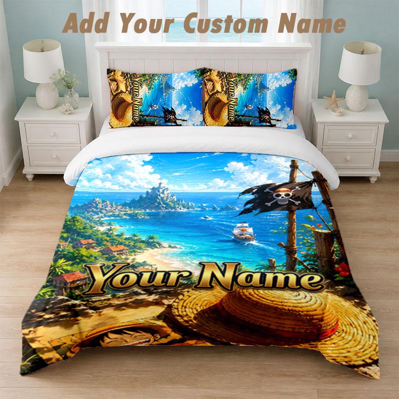 Bedding Set 1 Duvet Cover 2 Pillowcases One Piece Print Soft Bed Linen Bedroom Decor