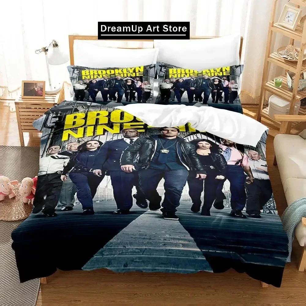 Trend Brooklyn Nine-Nine Bedding Set Single Twin Full Queen King Size Bed Set Adult Kid Bedroom Duvetcover Sets Anime Bed