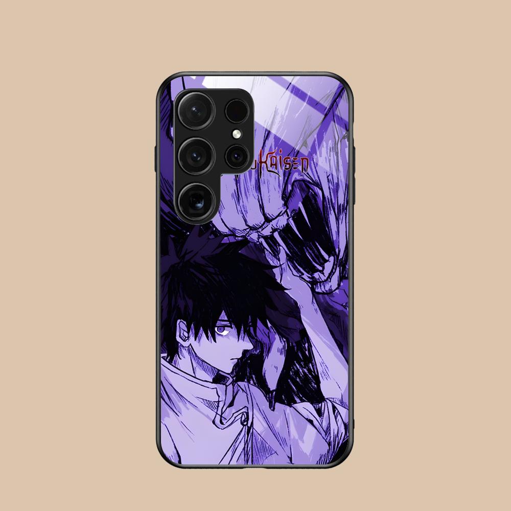 Jujutsu Kaisen Yuta Okkotsu Phone Case for Samsung Galaxy A56 55 54 53 52 51 36 35 34 23 16 15 5G Glass Colorful Cover Luxury