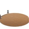 Thickened Pure Color Round Sisal Rug for Living Room, Bedroom, Sofa, Coffee Table, Study, Chair Mat