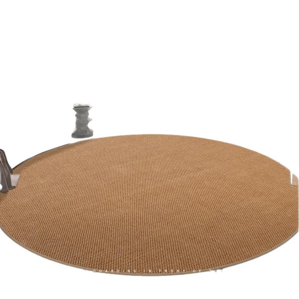 Thickened Pure Color Round Sisal Rug for Living Room, Bedroom, Sofa, Coffee Table, Study, Chair Mat