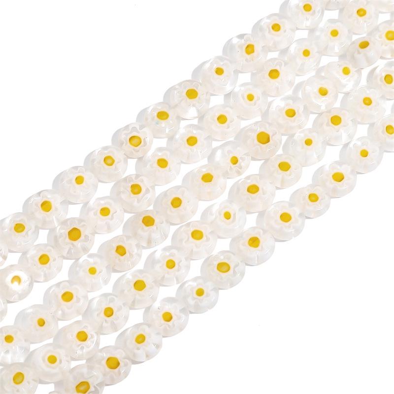 

Плоские бусины с глазурью «Тысяча цветов» для изготовления браслетов, ожерелий и серег своими руками