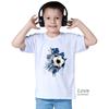 Football&birthday Print Kid T-shirt Casual Short Sleeve Child Tshirt Fashion Round Neck Child Tee Top Summer Clothes
