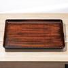 Roughly Carved Wide Tray with Tochigi Lacquerware Made In Japan J-kitchens 3-shaku (1.3m) (Tray) Lacquer, Non-Slip, 39cm, (ABS Resin),